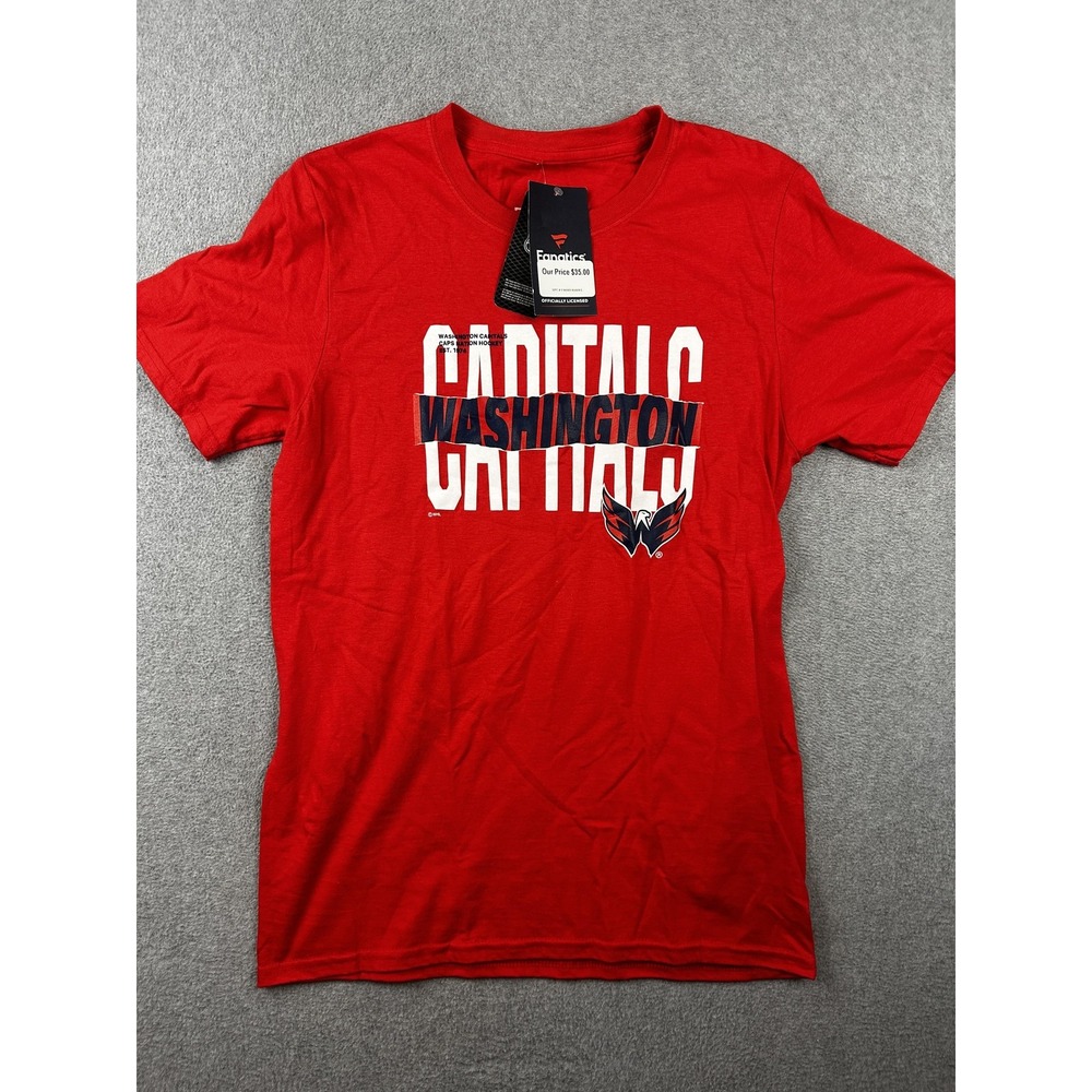 Washington Capitals Shirt Mens Small Red NHL Hockey Short Sleeve Graphic Tee NWT